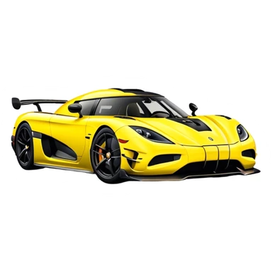 Koenigsegg Agera RS - Koenigsegg (Model Year: 2020) (Iconic colour: Yellow) sticker