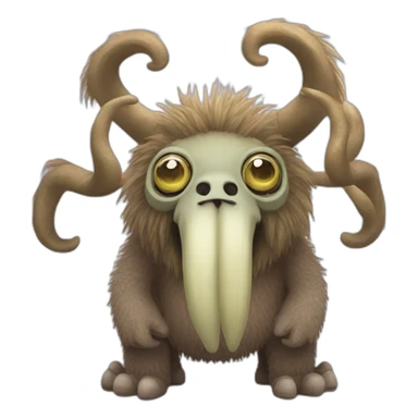mammott from my singing monsters  sticker