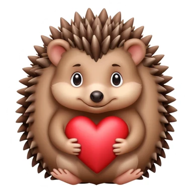 Hedgehog with love sticker