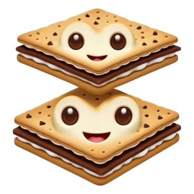 smores with eyes cute sticker
