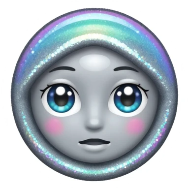 vamp glitter gray sticker