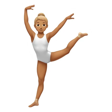 person doing gymnastics sticker