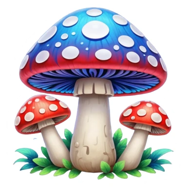 psychodelic mushroom sticker