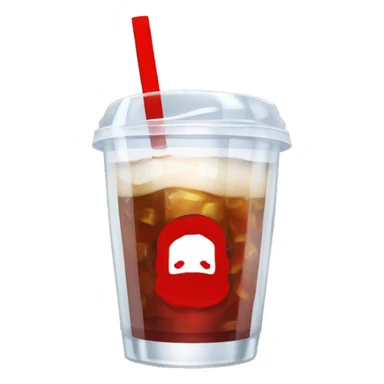 Mono bebiendo una cocacola en un vaso de cristal  sticker