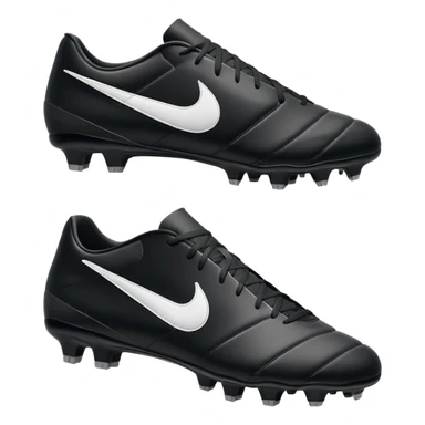 Nike soccer cleats, side view, simple, no text, apple emoji style sticker