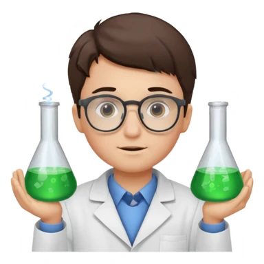scientist boy sticker