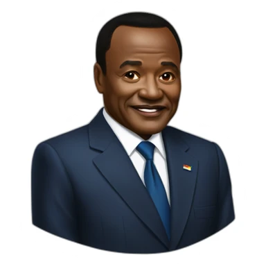 Sassou nguesso  president congo Brazzaville  sticker