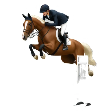 Show jumping sticker