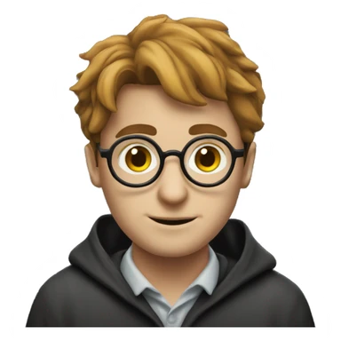 harry potter as software developer with pc and coding sticker