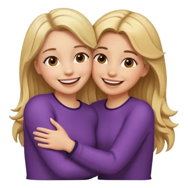 Two girls that are besties  sticker