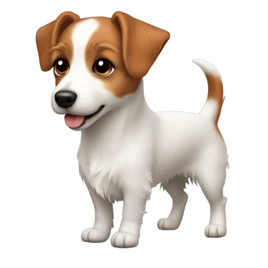 Jack russell terrier long hair sticker