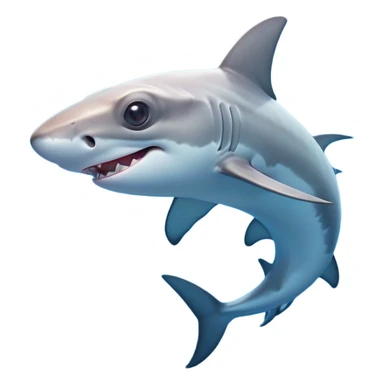 Cinematic Cute Hammerhead Shark Portrait Emoji, Head tilted playfully and inquisitively, with a charming, distinctive hammer-shaped head and wide, expressive eyes on either side, a sleek, smooth body accented by gentle fin curves, Simplified yet irresistibly adorable features, highly detailed, glowing with a soft, inviting ocean glow, high shine, affectionate and lively, stylized with a touch of whimsical marine charm, soft glowing outline, capturing the essence of a mischievous yet endearing hammerhead that seems as if it could swim out of the screen into your heart! sticker