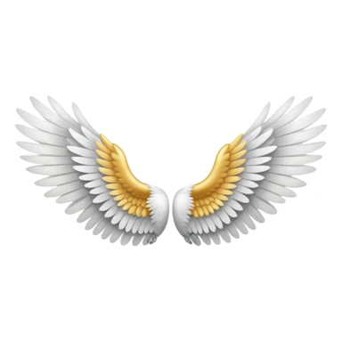 Pair of wings ,in a text copiable format sticker