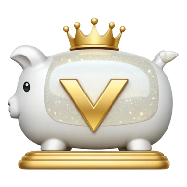 glitter white symbol bank sticker