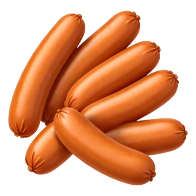 carrot orange vienna sausages sticker
