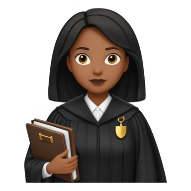 YARGIÇ KADIN ELİNDE DOSYA VAR,YARGIÇ KIYAFETİ GİYİNB ZENCİ OLSUN sticker