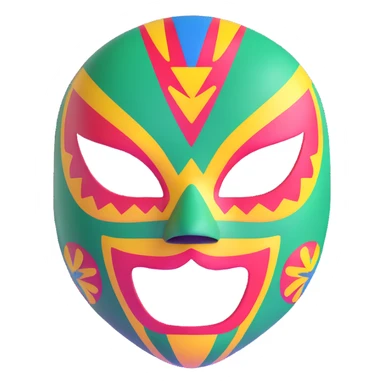 luchador ski mask, colorful mexican wrestling mask sticker