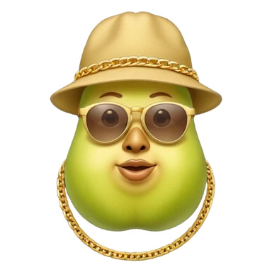 birnen gangster amy rapper als birne sticker