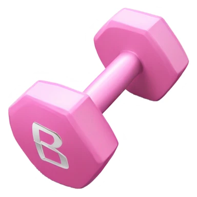 light pink gym dumbbell  sticker