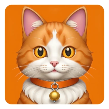 Cat with bell collar sticker