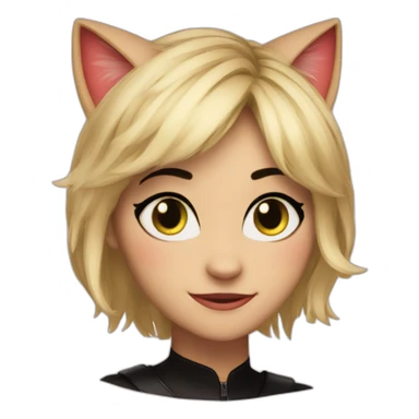 Cat noir from miraculous ladybug sticker