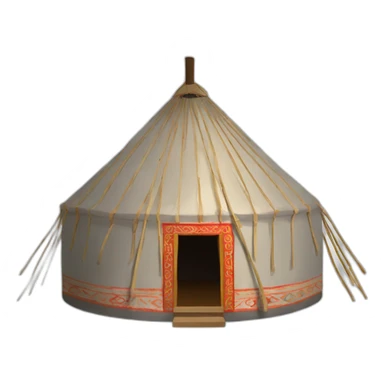 Kyrgyz national yurt sticker