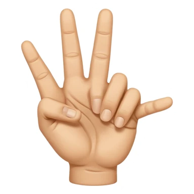 Westside twisted fingers hand sign emoji sticker
