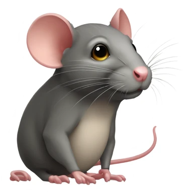 The treacherous rat is scheming cunningly sticker