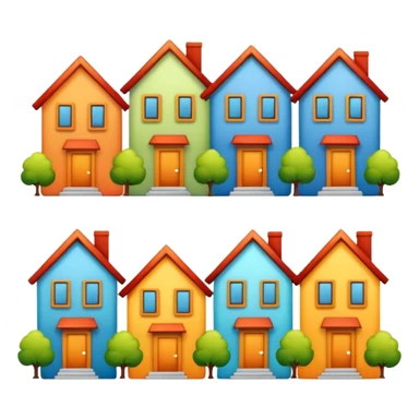 monton de casas compraas sticker