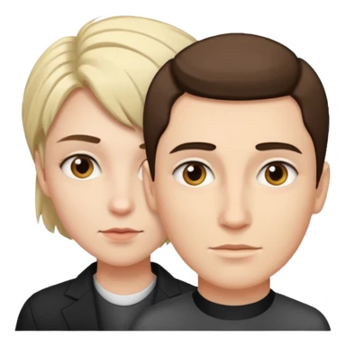 a woman that has a mans face  sticker