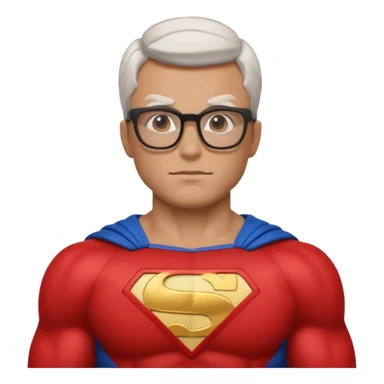 Glasses-Wearing super Heroe sticker