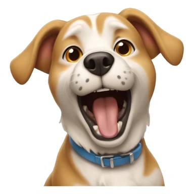 Dogs yelling happy new year! sticker