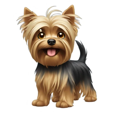 Crazy Yorkshire terrier sticker