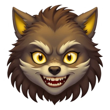girl werewolf sticker