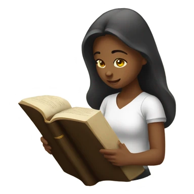 Girl studying the bible  sticker