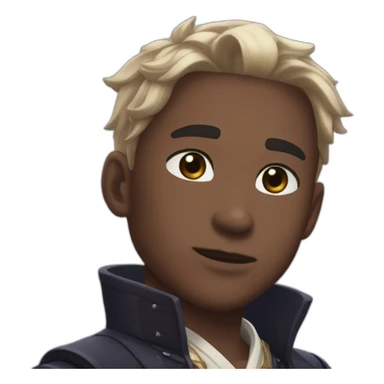 Genshin impact homme métisse sticker