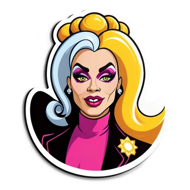 Fracking drag queen oil tycoon sticker