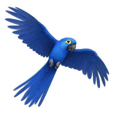 Hyacinth Macaw Flying sticker