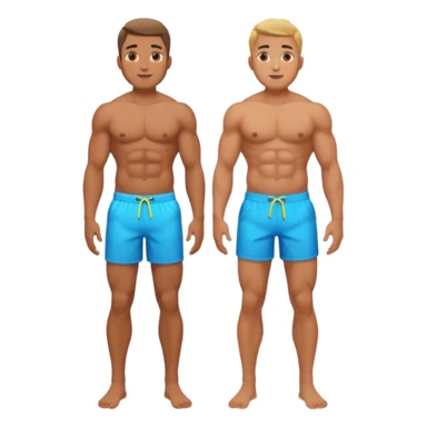 A man without clothes ful body sticker