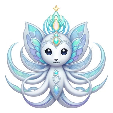  Celestial Iridescent white pale fakemon sticker