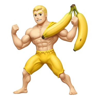 banana as superhuman sticker