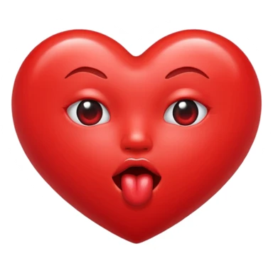 heart blowing a kiss sticker
