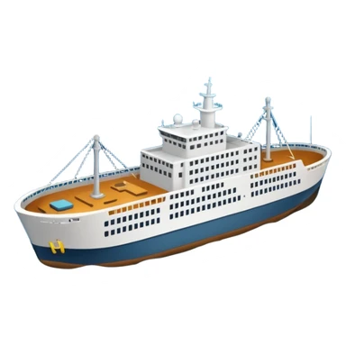 Hydroacoustic map showing radio waves from a ship on the water surface scanning down to the seabed sticker