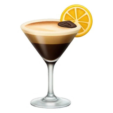 espresso martini in a glass sticker