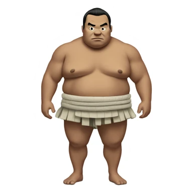 Sumo wrestler sticker