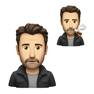 ben affleck smoking sticker