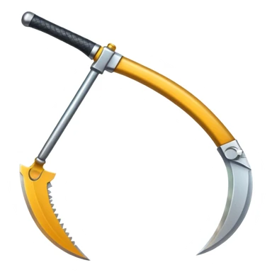 The sickle for mowing grass sticker