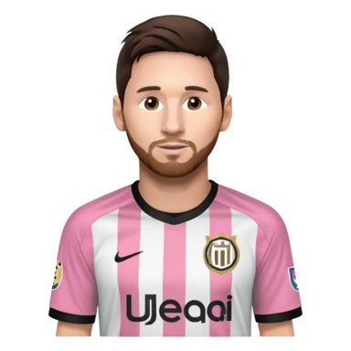 Lionel Messi in Inter Miami shirt sticker