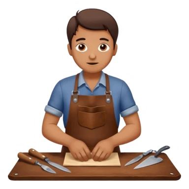 Leather Craft Worker sticker