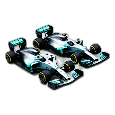 Mercedes f1 cars sticker